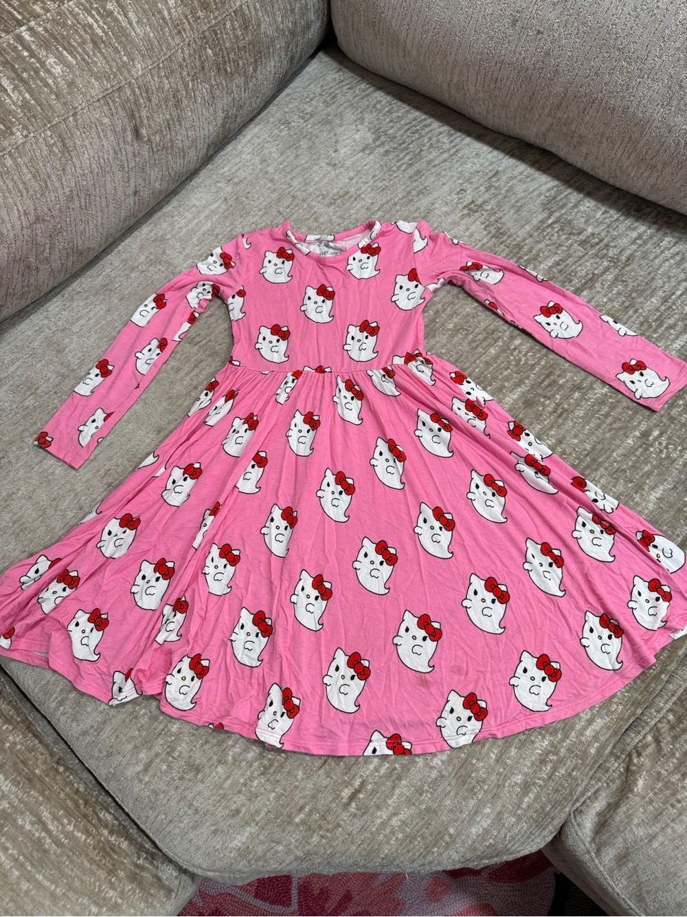 GUC Posh Peanut Halloween Hello Kitty Long-Sleeve Twirl Dress sz 7